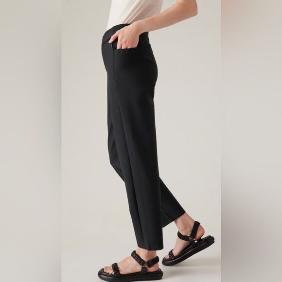 NWT Athleta Stellar Skinny Trouser black pants size 6/T - Picture 4 of 8